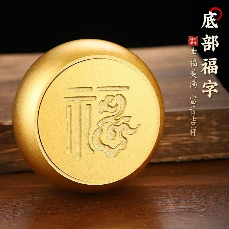 Brass "Baozi" - Traditional Chinese Lucky Charm - LuckDoubled