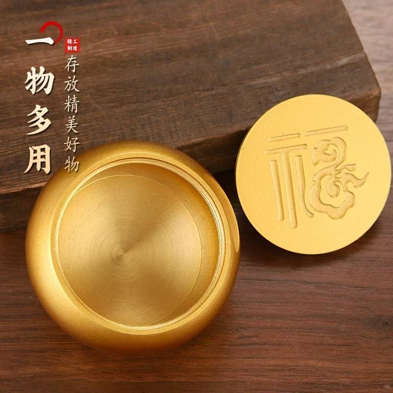 Brass "Baozi" - Traditional Chinese Lucky Charm - LuckDoubled